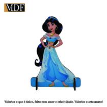 Totem de Mesa Princesa Azul 20cm Displays Aniversário Mdf Adesivado