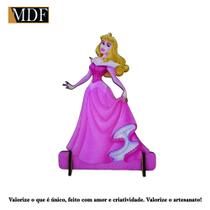 Totem de Mesa Princesa Rosa 20cm Displays Aniversário Mdf Adesivado Totem de Mesa Princesa Rosa 20cm Displays Aniversário Mdf Adesivado