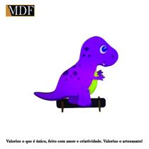 Totem de Mesa T-rex Dinossauro Baby 12cm Displays Aniversário Mdf Adesivado