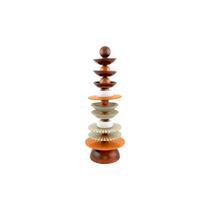 Totem de Vidro Decorativo Grande Colecao Dodaim 18x52cm Totem de Vidro Decorativo Grande Colecao Dodaim 18x52cm