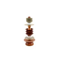 Totem de Vidro Decorativo Médio Colecao Dodaim 18x45cm Totem de Vidro Decorativo Médio Colecao Dodaim 18x45cm