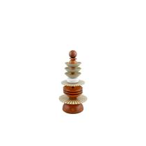 Totem de Vidro Decorativo Pequeno Colecao Dodaim 18x39cm Totem de Vidro Decorativo Pequeno Colecao Dodaim 18x39cm