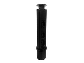 Totem Manual 3Tomadas 20A PRETO - QT MOVEIS Totem Manual 3Tomadas 20A PRETO - QT MOVEIS