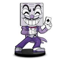 Totem Médio Boneco Cuphead King Dice 14cm + Base