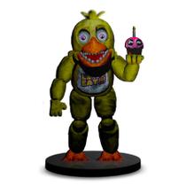 Totem Médio Boneco FNAF animatrônico Chica 14cm + Base