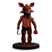 Totem Médio Boneco FNAF animatrônico Foxy 14cm + Base