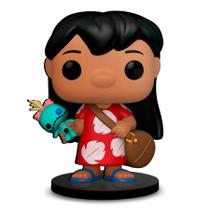 Totem Médio Boneco Lilo & Stitch 14cm + Base - ShopC