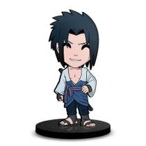 Totem Médio Boneco Naruto Sasuke Uchiha 14cm + Base