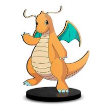 Totem Médio Boneco Pokémon Dragonite 14cm + Base