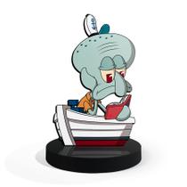 Totem Pequeno Boneco Lula Molusco Bob Esponja 7cm + Base