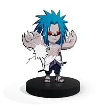 Totem Pequeno Boneco Naruto Sasuke Transformação 7cm + Base