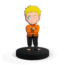 Totem Pequeno Boneco Naruto Uzumaki 7cm + Base
