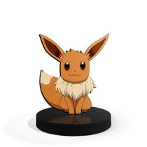 Totem Pequeno Boneco Pokémon Eevee 7cm + Base - ShopC