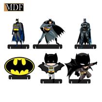 Totens de Mesa Homem Morcego Kit com 6 Displays Aniversário Mdf Adesivado