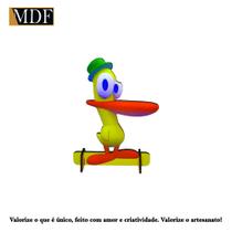 Totens de Mesa Pato Amarelo Pocoy 12cm Displays Aniversário Mdf Adesivado