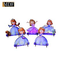 Totens de Mesa Princesinha Kit com 5 Displays Aniversário Mdf Adesivado