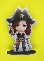 Totens League of Legends Games MDF Decoração Chibi 12cm