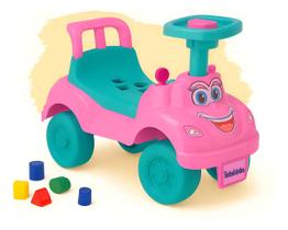Totoka Infantil Bebe Motoca Totokinha Cardoso Andador Rosa Educativo Com Buzina Porta Malas Resistente Segurança INMETRO