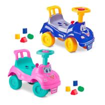 Totokinha Infantil Andador Carrinho Didático Azul e Rosa - Cardoso Toys