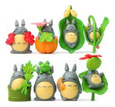 Totoro Kit 8 Miniaturas Totoro Meu Amigo Totoro Envio Rápido