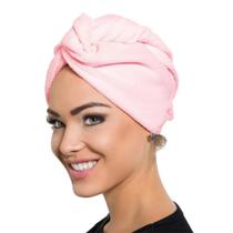 Touca Banho Turbante Com Botão Pratica Seca Rápido C1587
