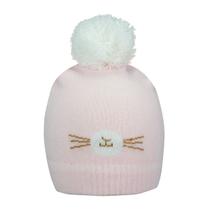 Touca Bebê Algodão Pompom Desenhada 0-1 Ano