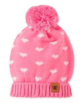 Touca Bebê Menina Tricot Pink Pingo Lelê