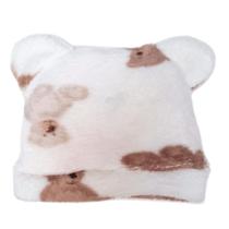 Touca Bebê Plush Gorro Orelhinha Enxoval Inverno Quentinho