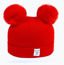 Touca bebê pompom Touca bebê pompom