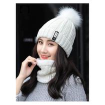 Touca + Cachecol De Inverno Feminino Tricotado com Forro