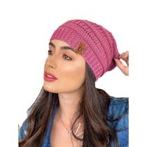Touca Caída Tricô Gorro Boina Beanie Lã Masculina Feminina Macio Quentinho