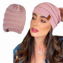 Touca Caída Tricô Gorro Boina Beanie Lã Masculina Feminina Macio Quentinho