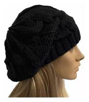 Touca Caída Tricô Gorro Boina Beanie Lã Masculina Feminina Macio Quentinho