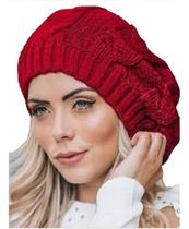 Touca Caída Tricô Gorro Boina Beanie Lã Masculina Feminina Macio Quentinho