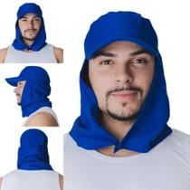 Touca Capuz Brim Arabe Com Aba Proteção Solar Maicol Profissional