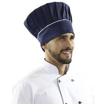 Touca Chapéu Chef Cozinheiro Toque Blanche Gastronomia - Azul Blueberry - Wp Confecções