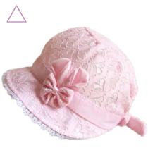 Touca Chapéu Gorro Infantil Para Bebês Com Laço E Elástico