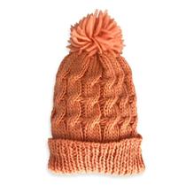 Touca Com Pompom - Estilo E Proteção Nos Dias Frios Cor:salmão