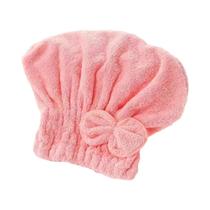 Touca De Banho De Microfibra Para Cabelos Cacheados Longos E Molhados, Com Laço, Turbante Para