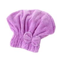 Touca De Banho De Microfibra Para Cabelos Cacheados Longos E Molhados, Com Laço, Turbante Para