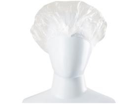 Touca de Banho Transparente Lisa Vertix - Descartáveis Saffty Care 25 Unidades