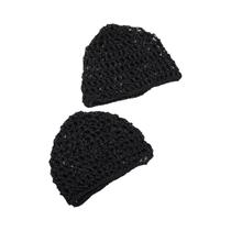 Touca De Cabelo De Crochê Tricotada À Mão Para Mulheres, 3 Peças, Respirável E Elástica, Para Homens