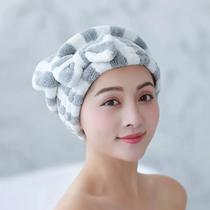 Touca De Cabelo Listrada em Microfibra Elástica Pós Banho Alta Qualidade Toque Macio Super Absorvente