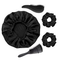 Touca de Cetim + 1 Escova polvo + 2 Xuxinhas + Escova mágica Touca de Cetim + 1 Escova polvo + 2 Xuxinhas + Escova mágica