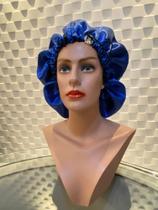 Touca de cetim Azul Royal