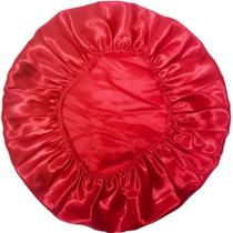 Touca de Cetim Camada Simples Antifrizz Vermelho