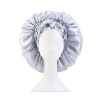 Touca De Cetim De 37cm Para Mulheres Com Cabelo Cacheado, Touca De Dormir Sedosa Com Faixa Larga Touca De Cetim De 37cm Para Mulheres Com Cabelo Cacheado, Touca De Dormir Sedosa Com Faixa Larga