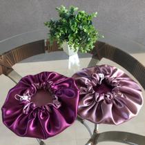 Touca de Cetim Dupla Face Ajustável Antifrizz + Xuxinha