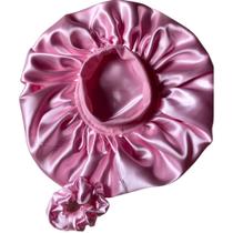 Touca de Cetim Dupla Face Anti Frizz com Faixa