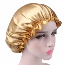 Touca de Cetim Dupla Face Cabelos Volumosos Anti Frizz Cores Sortidas